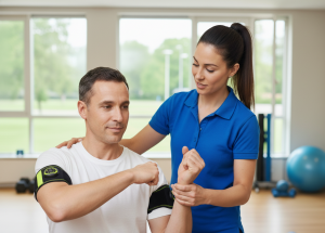 Muskelaufbau trotz Schonung: Wie BFR-Armbänder die Schulterrehabilitation revolutionieren